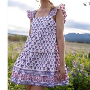 Oliphant Smoked Square Neck Summer Dress